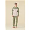 NOIDINOTTE PIGIAMA UOMO COTONE MANICA LUNGA FC003242 MOON LIGHT