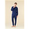 NOIDINOTTE PIGIAMA UOMO PLUS COTONE FC003294 MEDIEVAL BLUE