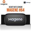 Magene H64 Sensore di frequenza cardiaca Dual Mode ANT Bluetooth con fascia toracica Computer da ciclismo per monitor sportivo Wahoo Garmin