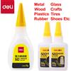 NONE Deli 502 Super Colla Professionale Forte Veloce Adesivo Istantaneo Cianoacrilato Hardware Metallo Auto Legno Mestiere Hobby Secondi Bond
