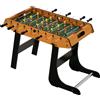 HOMCOM Tavolo da calcio balilla pieghevole per bambini, dim. ridotte. 98L x 42l x 62H cm 2 palline incluse, imitazione MDF, colore nero