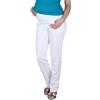 Mija Arts Mija - Pantaloni Comodi Jeans Alta qualit? Premaman 9036 (IT 44, Bianca)