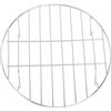 KONTONTY Griglia rotonda 25 cm in acciaio inox di lavorazione fine distanza griglia per piccoli alimenti per forno a microonde, barbecue, gamberetti