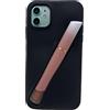 MOSSEGLEN Custodia per iPhone 11 con supporto per lucidalabbra 3D, motivo cartone animato, per donne e ragazze, antiurto, in morbido silicone liquido, protezione per iPhone 6,1 pollici (per iPhone 11)