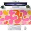 CYZFF Tappetino da scrivania rosa moderno astratto, grande tappetino per mouse XXL, accessori da scrivania per donne, decorazione ufficio, tappetino per mouse esteso 80 x 40 cm, base in gomma antiscivolo