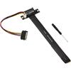 KALEA-INFORMATIQUE Adattatore Riser Gen 4.0 per slot M2 M Key a porta PCIe x4 femmina, lunghezza 20 cm. Orientamento in asse e flusso Gen4 8GB/s