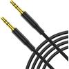 elzle Cavo Aux 3,5mm,Cavo Auxiliary Audio Stereo,Hi-Fi Stereos da Cavos Audio Jack Stereo Maschio a Maschio in Nylon,per Cuffie,Smartphone,Autoradio,Hi-Fi System,TV,Laptop(1M)