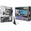 ASUS B860M AYW GAMING WIFI, Scheda Madre Intel mATX, Socket LGA 1851, Slot DDR5, PCIe 4.0, Due Slot M.2, WIFI 6, Ethernet Realtek 2.5Gb, HDMI, SATA 6Gbps, Porta Posteriore USB da 10Gbps, Aura Sync