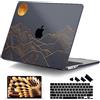DONGKE Custodia per MacBook Air M4 da 13,6 pollici 2025 2024 2023 2022 modello A3240 A3113 A2681 M3 M2, custodia rigida in plastica con Touch ID per MacBook Air 13 pollici M4 - Montagna astratta