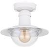 Globo lighting Lampada da esterno Linda plafoniera in alluminio bianco opaco e policarbonato 1XE27 3274DW/40