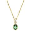 Swarovski Pendente Stilla, Taglio Pear, Verde, Placcato color oro