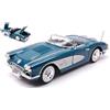 MotorMax CHEVROLET CORVETTE 1958 BLUE/SILVER 1:18