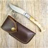 pattada COLTELLO 17 CM lama 7,5cm SARDEGNA SARDO arburesa MANICO CORNO DI Montone fodero