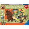 Ravensburger Puzzle per bambini Ravensburger 12001050 - 25 anni di Gruffalo! - Puzzle Gruffalo 2x24 pezzi per bambini dai 4 anni in su