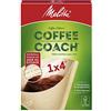 Melitta 6766425 - Sacchetti filtranti Coffee Coach, 1 x 4, 40 pezzi, colore: Marrone