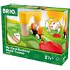 Brio My First Railway 33706 Blocco con Tunnel e Vagone Sonaglio - 7 Pezzi