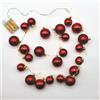 Prequ Catena Luminosa con 24 Palline Rosse 48 Nano LED con Timer a Batteria