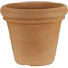 Monacis Vaso Doppio Bordo Liscio Impruneta Ø40x(h)32cm