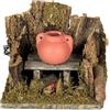 Christmas Decoration Fuoco con LED Rosso Luce Tremolante