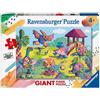 Ravensburger Puzzle da Pavimento Dinosauri al Parco Giochi 24 pezzi
