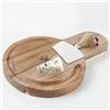 Brandani Tagliere in Legno di Acacia Brandani con Coltello Formaggio in Acciaio Inox