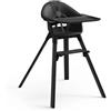 Stokke Clikk Seggiolone Pappa Evolutivo con Pedana Regolabile e Vassoio per Bambini da 6 a 36 Mesi - Nero Notte