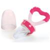 Nuvita Flavorillo 2In1 Feeder per Frutta, Verdura, Carne con Massaggia Gengive - Rosa Cool
