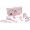 Miniland Baby Kit per Pulizia Igiene Neonato con Aspiratore Nasale, Pettine, Tagliaunghie - Rose