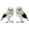 Christmas Decoration Gufo Decorativo con Piume 16 cm