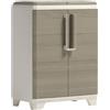 Keter Split Premium Wood Pattumiera per Raccolta Differenziata Effetto Legno