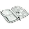 Suavinex Set Manicure Neonato in Beauty Case Idrorepellente con Zip - Spazzola Morbida, Pettine, Spazzolino da Dito, Forbicine, Lima, Tagliaunghie - Verde