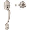 SCHLAGE Plymouth Front Entry Handle flair right-handed interior Lever (satin nickel) FE285 ply 619 FLA RH by Schlage Lock Company