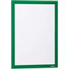 Durable 487205 Duraframe A4, Cornice Espositiva Adesiva, per Superfici Lisce e Solide, Formato A4, Confezione da 2 Pezzi, Verde
