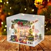 Kit fai da te per casa delle bambole di Natale, puzzle 3D in legno per la