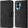 CaseGla Cover per Honor 90 Lite / X50i 5G PU Pelle Custodia Flip Negro