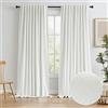 KEQIAOSUOCAI Tende per soggiorno per grandi finestre, moderne tende per porte scorrevoli per camera da letto, 2 pannelli, tende oscuranti plissettate con linguetta posteriore, larghezza 183 cm e