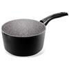 Aeternum, Black Pearl, Casseruola Antiaderente, Adatta a Induzione, Diametro 16 cm, Alluminio, Nera
