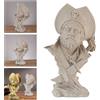 Statuetta pirata, regalo per uomo, statua decorativa per mensole da studio