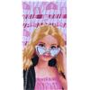 CARTOON Telo mare Barbie asciugamano in microfibra di poliestere per bambini 245 gsm dimensione 70 x 140 cm spiaggia piscina