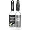 Microplane Grattugia da cucina Lama ultra spessa Acciaio inossidabile Nera Serie Gourmet ideale per Patata, Zucchina, Carota, Mela, Cavolo e Formaggio