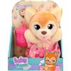 BABY PAWS Yummy Shiba Inu, cucciolo carrellabile la cui pancia si gonfia quando gli si dà da mangiare e si sgonfia quando gli si mette il paciere, giocattolo regalo per bambini dai 18 mesi in su