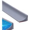 Yewseas Silicone Doccia per Acqua Barriera 200CM, Barriera Antiallagamento per Pavimenti, Guarnizione Sottoporta per Separazione Umido/Asciutto, Diga Impermeabile in Grigio per Bagni e Cucine