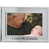 Lawrence Frames Sentiments Collection - Cornice portafoto in metallo spazzolato, 4 x 6 I Love My Grandpa