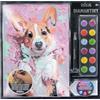 NICE SRL Diamantiny Level Up Cuddly Dog Corgi - Crystal Art Mosaico con Gemme 3D