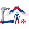 TOYS ONE S.R.L. Marvel Captain America Flight Control action figure 10 cm con ali e accessori