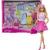 TOYS ONE S.R.L. Barbie Grande Fashion Set bambola con vestiti e accessori Mattel
