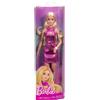 TOYS ONE S.R.L. Barbie Fashionistas 230 bambola capelli biondi abito rosa HYT88