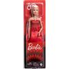 TOYS ONE S.R.L. BARBIE 80° ANNIVERSARIO BAMBOLA BASE ABITO ROSSO MATTEL JGD25