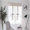 SIMPVALE 1 Pezzo Tie up - Tenda in Voile Tulle Ricamo Romano Tenda - Tende Pannelli Finestra per Camera da Letto, Studio, Bagno, Cucina, Marrone Chiaro, 100x140cm