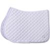 Imperial Riding Sottosella IRH Basic Cotton VS per la versatilità con trapuntatura a Rombi, Bordatura Glitterata e Logo in Metallo, Colore Bianco, Pony